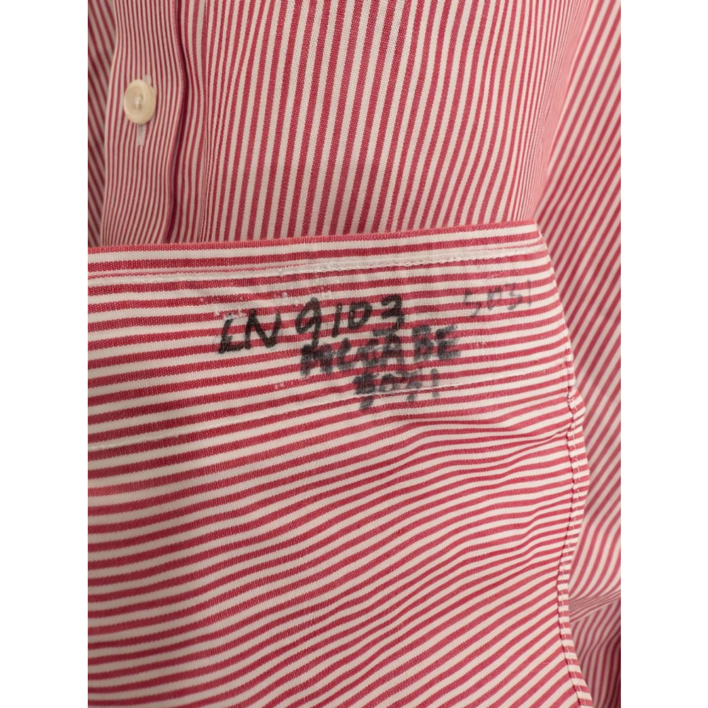 Men's Brooks Brothers Red White Striped Dress Shirt Neck 17, 34/35 Xmas Holiday - Picture 5 of 6